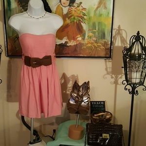 NewListing BabyDoll Pink Strapless Dress